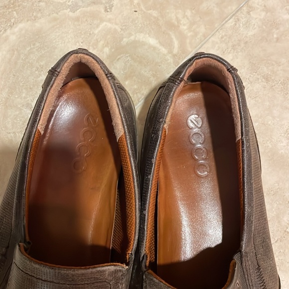 Ecco brown loafers in size 13 - Picture 2 of 6